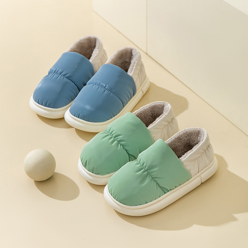 Cixi Cotton Slippers Men's Spring and Autumn and Winter Indoor Home Non-slip Thick-soled Moon Shoes Home Warm Couple's Women