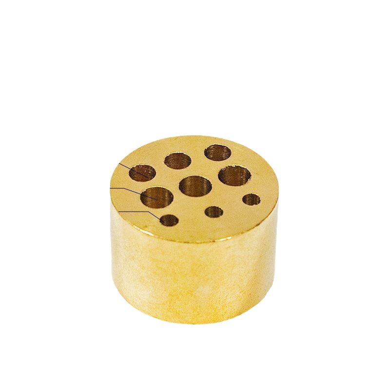 Brass gourd incense nine-hole incense tray incense thread incense small incense incense incense burner accessories brass large-hole hidden incense holder