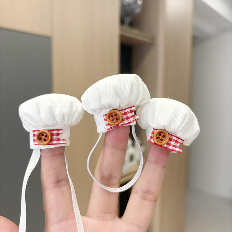 Кросс-граница 10 см детская одежда, поварской колпак, плюшевая кукла, аксессуары для замены куклы, мини-колпак