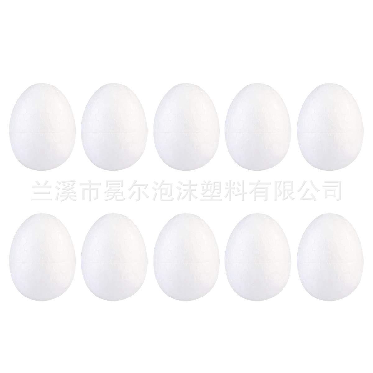 Factory direct supply of various sizes of foam eggs Easter eggs early education DIY graffiti white props