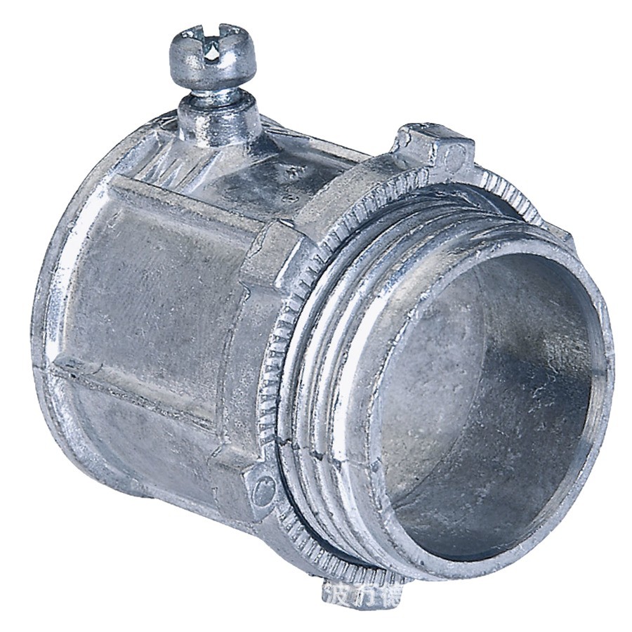 Zinc Alloy Emt Conduit Box Connector with Screws Zincemtsetscrewconnector Zinc Alloy Anti-Corrosion