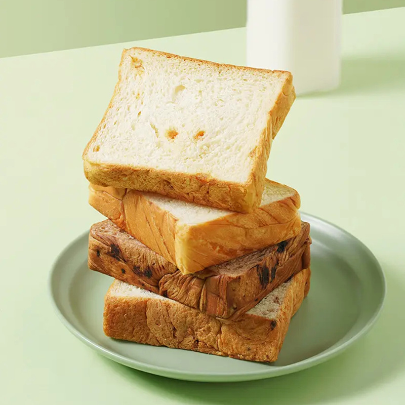 Wheat Bone Fresh Milk Butter Thick-Cut Toast Fresh Short-Term No Additives Safe to Eat Snack Sandwich Filling