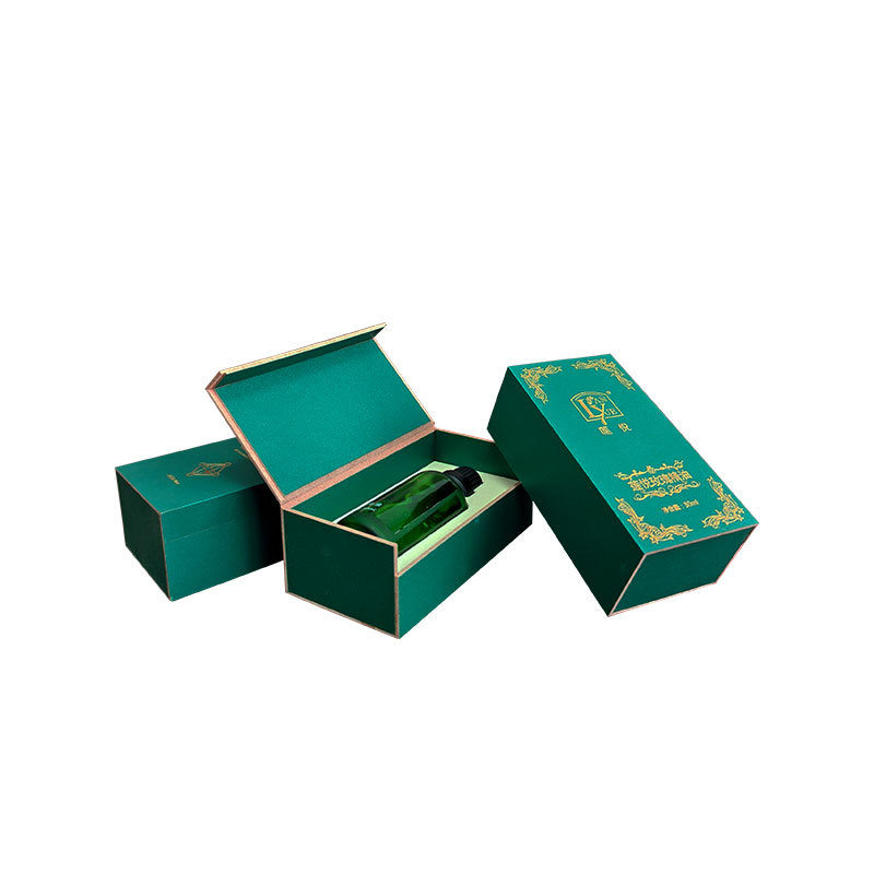 Customized Essential Oil Box Single Wooden Essential Oil Packaging Box 5Ml-100Ml Essential Oil Bottle Packaging Box Flip Box