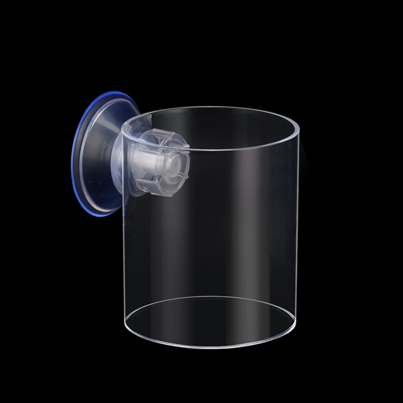 Fish tank feeder red insect cup small aquarium fish feeding ring floating fixed fish feeder feeding ring feeding tube