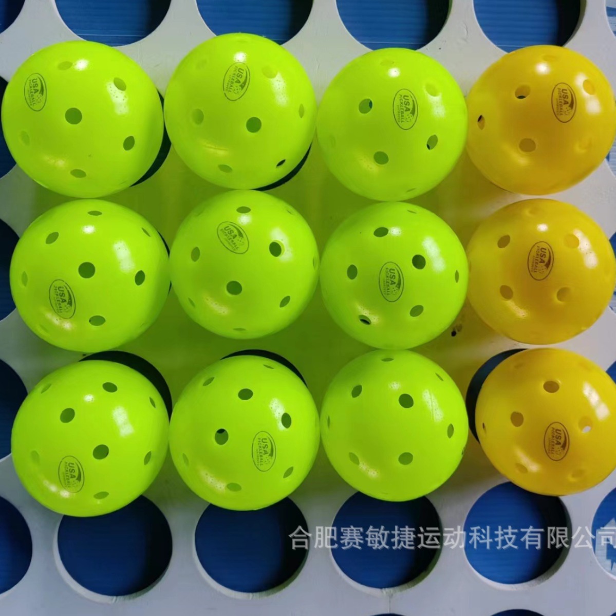 40-hole rotational plastic welding ball hole ball large small hole pick ball pickleball meet multi-color indoor and outdoor ball