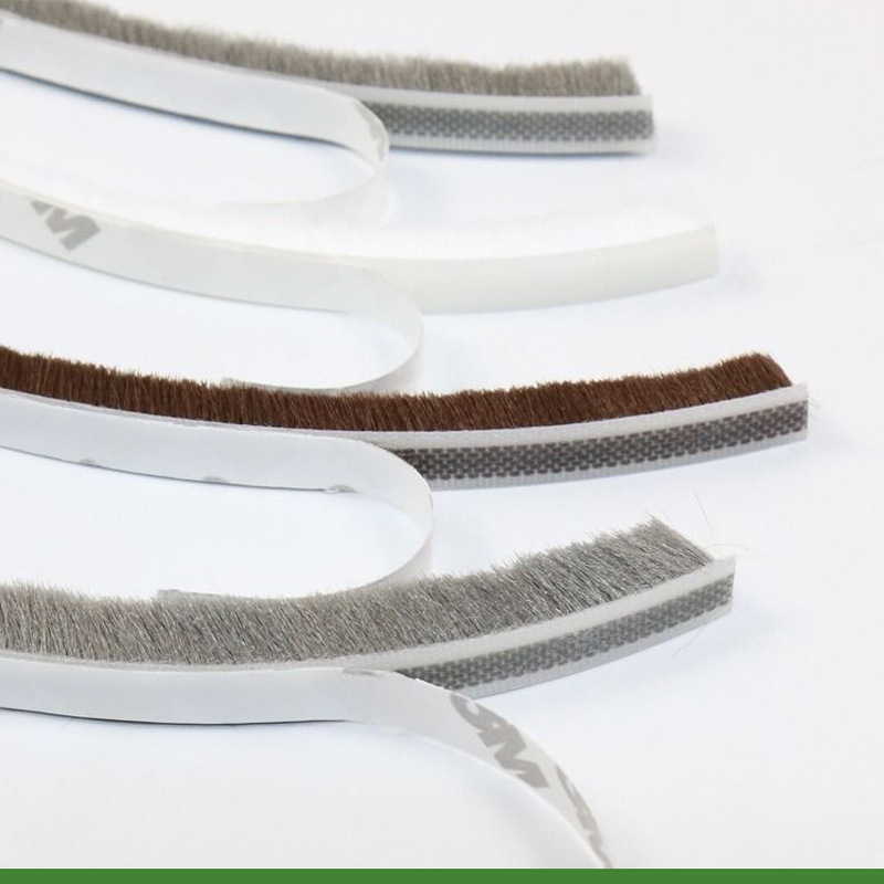 Aluminum Alloy door and window sealing strip plastic steel window self-adhesive glass door seam windproof thermal wool strip one-piece delivery