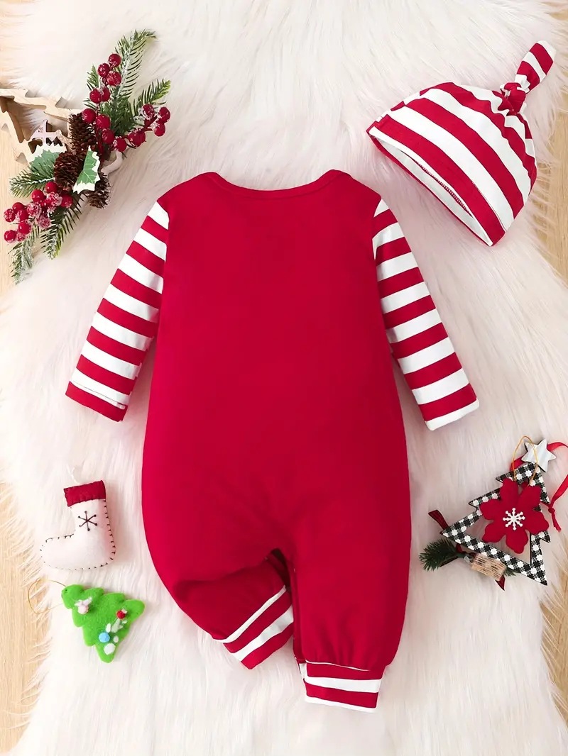 Children's Christmas Clothes Baby Halloween Print Set Amazon Children's Christmas Two-Piece Jumpsuit