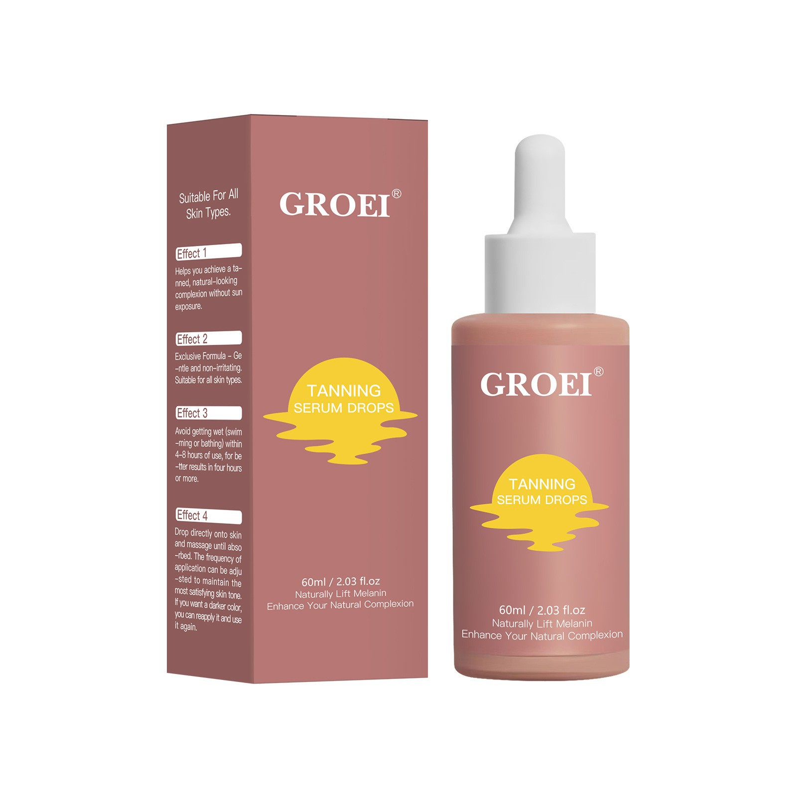 Эссенция для загара без солнца, увлажняющая и гидратирующая, помогает потемнеть кожу без солнечного воздействия, пшенично-коричневая эссенция для загара