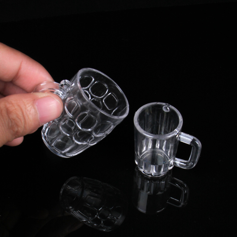 Plastic Simulation Mini Cup Sundic Cup Fish Tank Juice Cup Mini Food Play DIY Cream Glue Clay Container