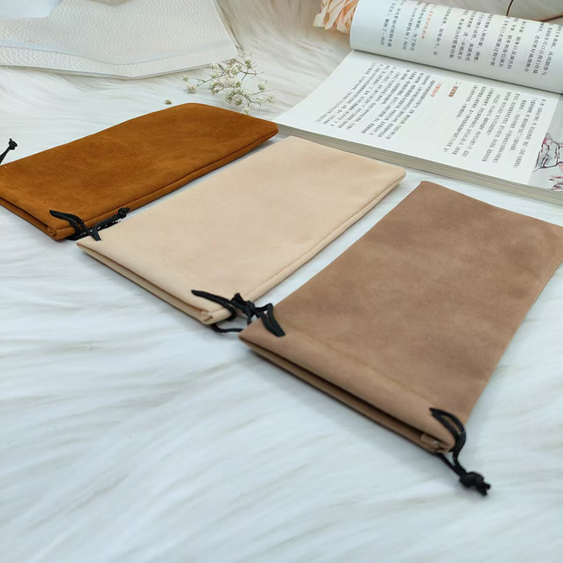 Sunglasses and Sunglasses Bag, Mobile Phone Bracelet Jewelry Storage Bag, Eye Cloth Bag, Flocked Velvet Glasses Bag