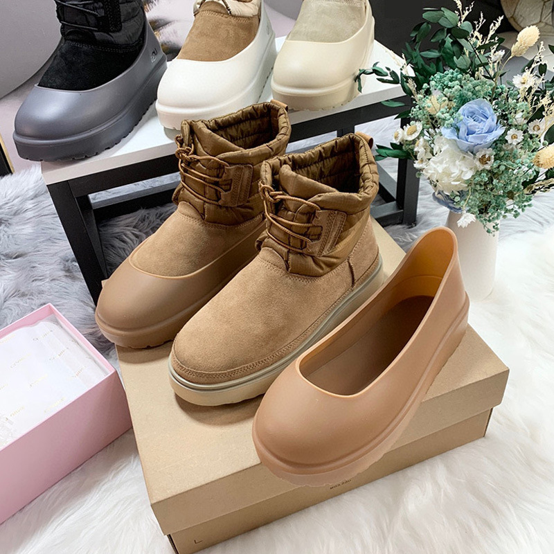 Snow Boots Silicone Snow-Proof Shoe Covers Rain Boots for Women and Men Waterproof Anti-Slip Rain Shoe Covers Thickened Wear-Resistant Kidsren's Outer Wear