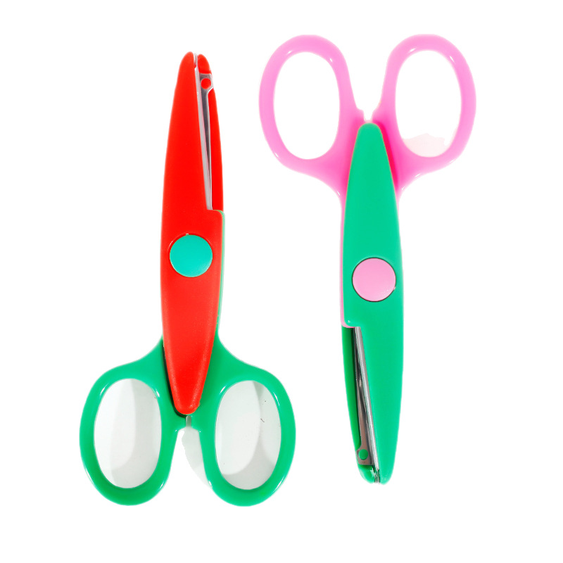 lace scissors kindergarten children art art handmade diy hand account pattern photo special safety scissors
