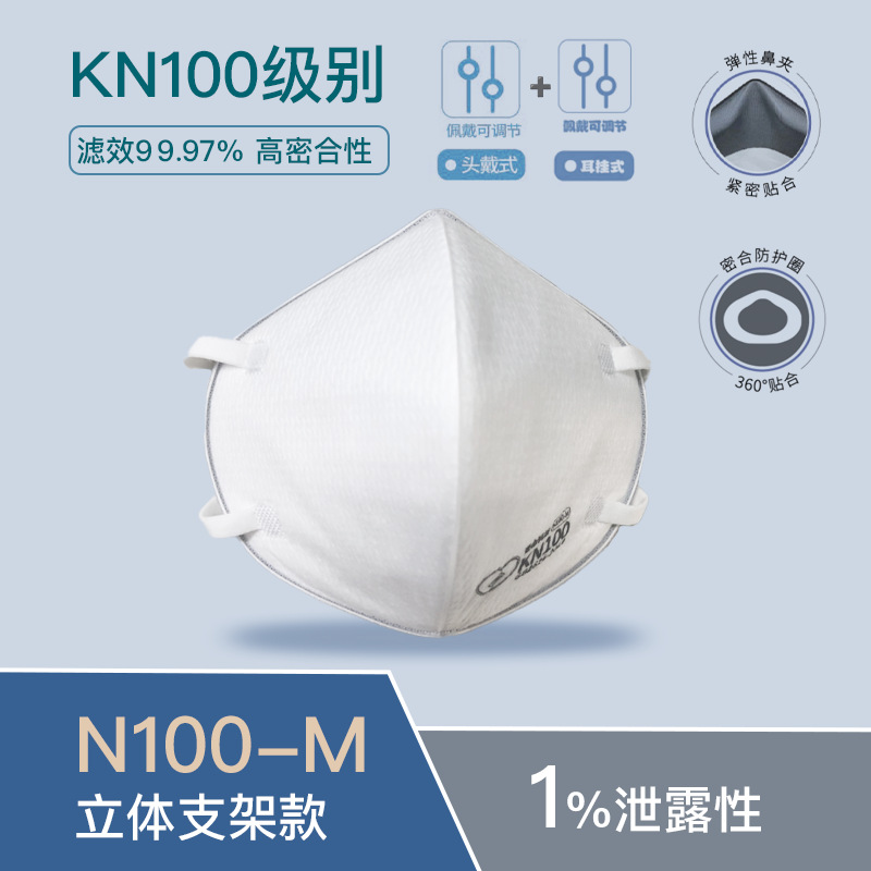 [Bracket Mask] KN95 Protective Mask Low Resistance and Air-tight Three-dimensional Foldable Bracket Protective Wear None