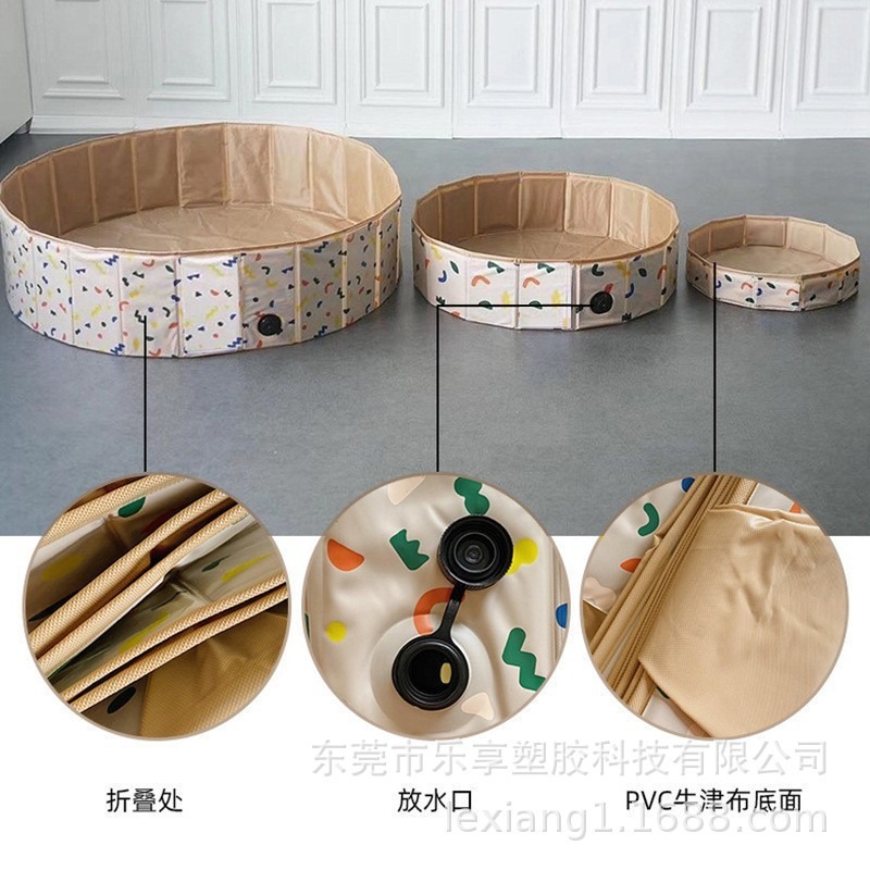Pvc Pet Pool Foldableable Dog Swimming Pool Pet Non-Slip Bath Basin Kidsren's Ocean Ball Pool Factory Wholesale