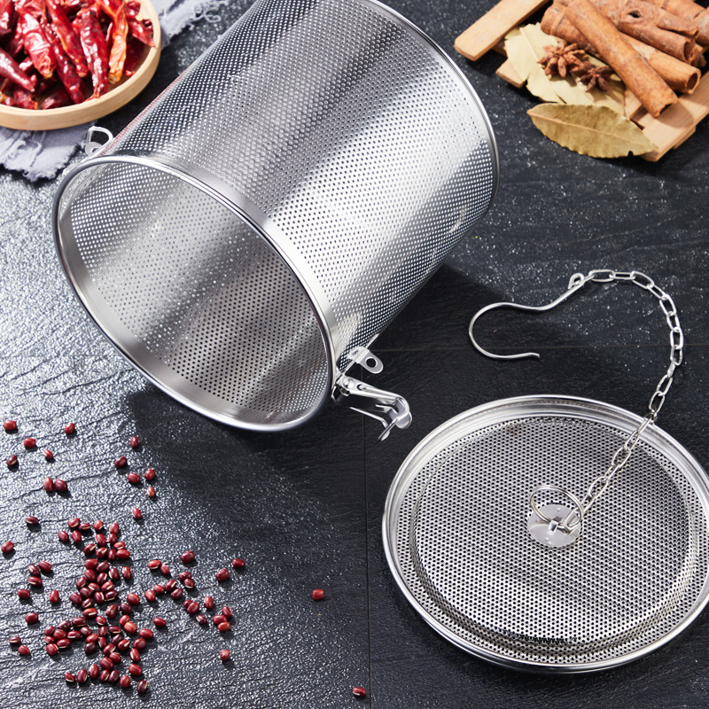 Marinated material cage water basket commercial soup filter bag large material barrel spice box stainless steel 304