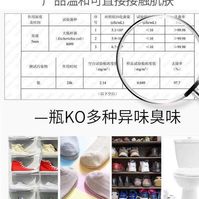 Shoe Deodorant Spray Sterilizes Shoes, Socks, Shoe Cabinets, Sneakers, Removes Odor, Sweaty Feet, Deodorizes Shoes, Deodorizes and Sterilizes