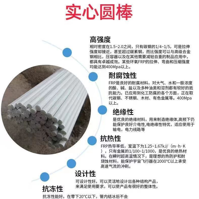 Customized Fiberglass Rod Solid Windmill Kite Crafts Support Rod Plastic Coated Fiberglass Fiber Bracket Rod