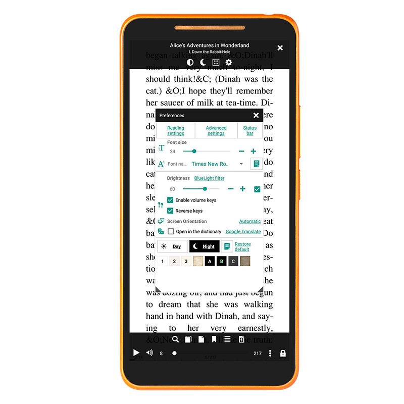 Cross-border 5.7 inch color screen e-book reader Ebook reader e-book learning gift Android development