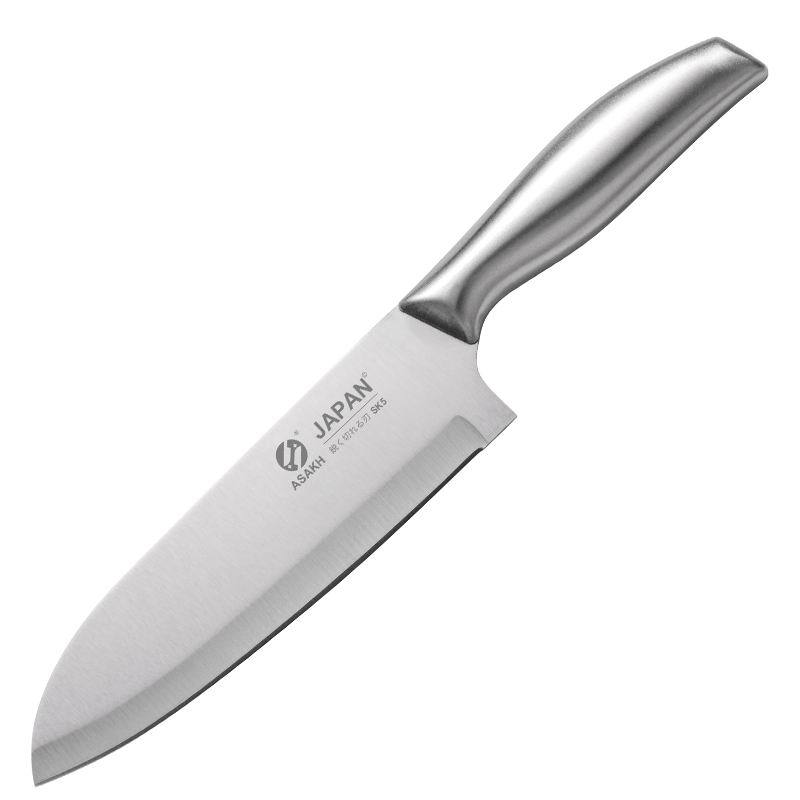 Stainless Steel Hollow Handle Chef's Knife Vegetable Slicing Knife Fruit and Vegetable Peeling Knife Kitchen Multi-Purpose Knife Asakh-No.723