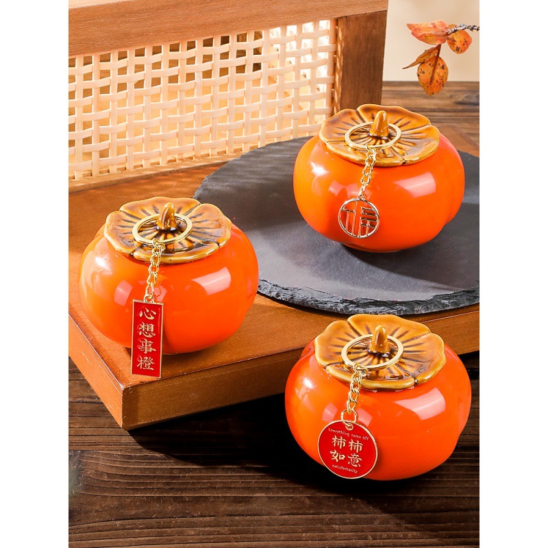 Housewarming decoration living room Persimmon Persimmon Ruyi Persimmon decoration new home ceremony moving supplies gift set