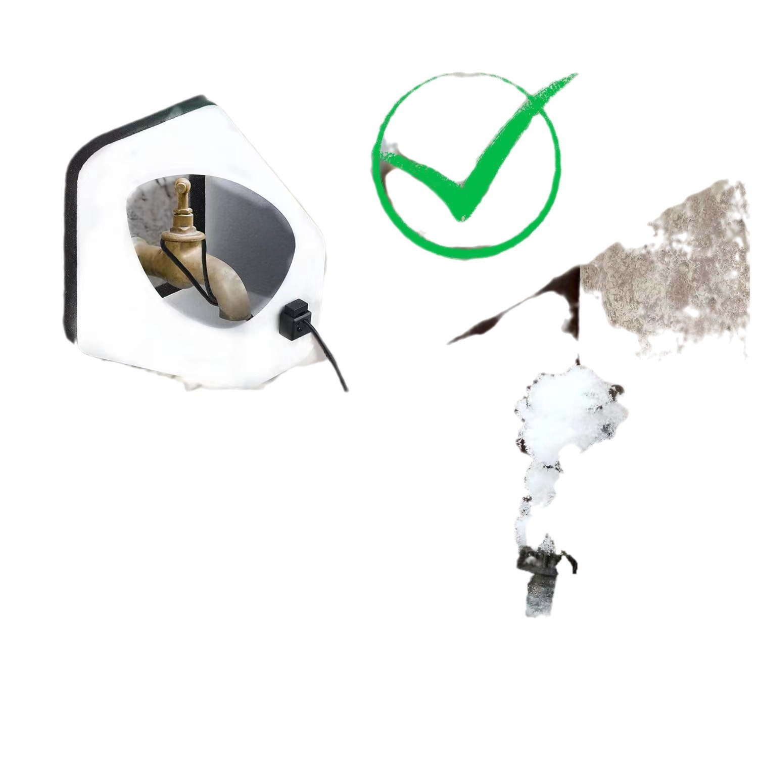 Outdoor Winter foam faucet anti-freezing protective cover anti-icing thermal insulation maintenance tube protective cover thermal protective cover