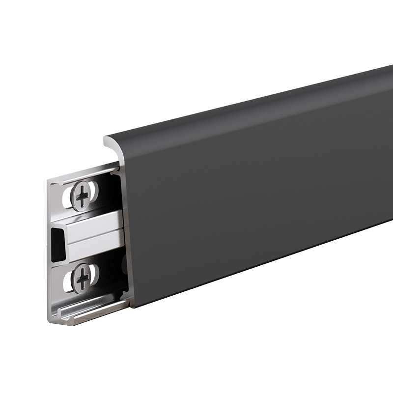 Aluminum alloy skirting line 6cm ultra-thin minimalist corner sticker line 4cm new stainless steel metal foot line
