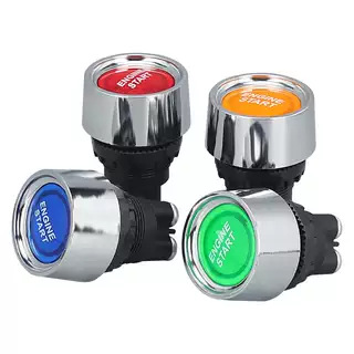 One-Touch Start Button Switch Car Ignition Modified Car 12V24V Engine Device Automatic Reset Switch