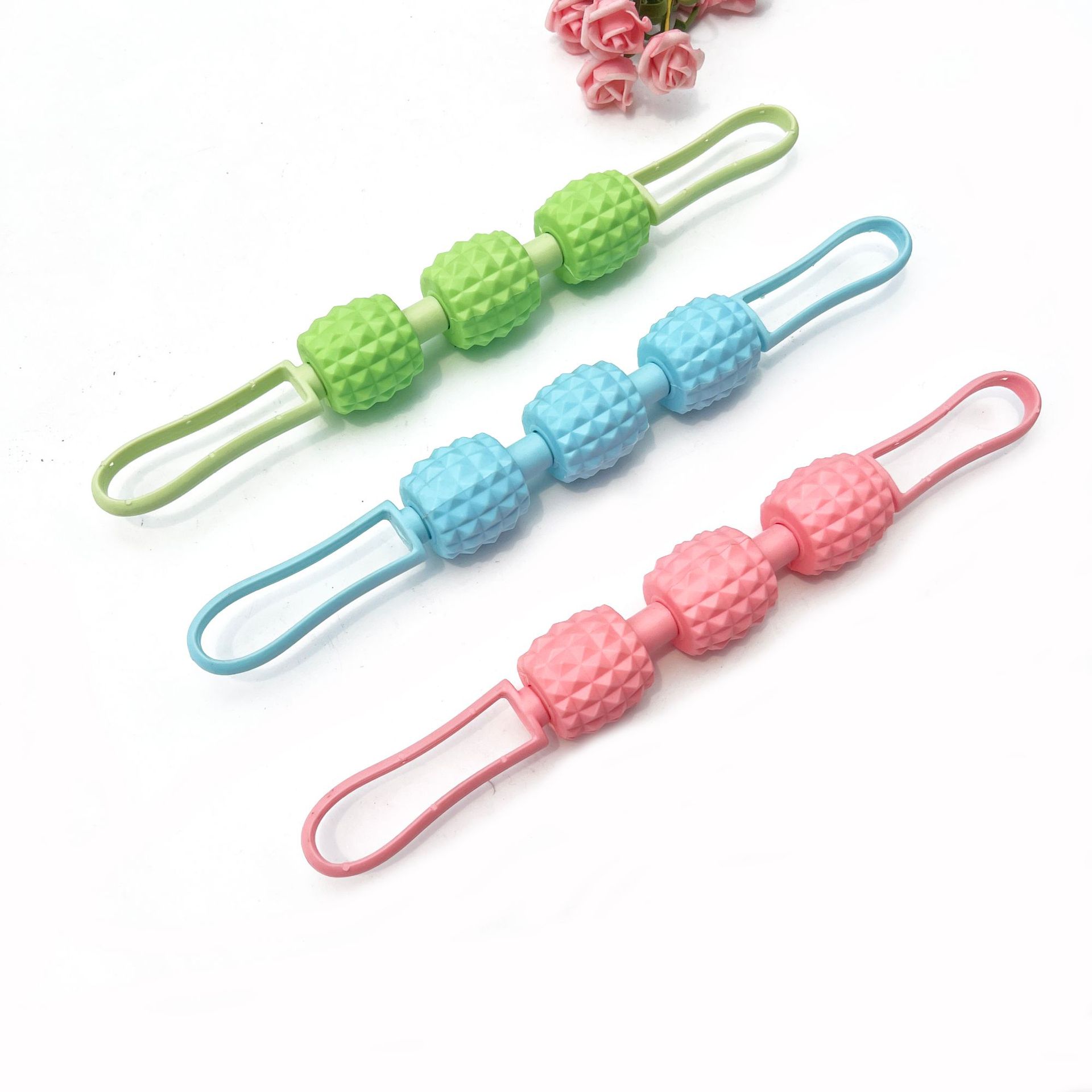 Skinny leg massage stick mace roller fitness fascia stick leg muscle relaxation roller calf yoga stretcher