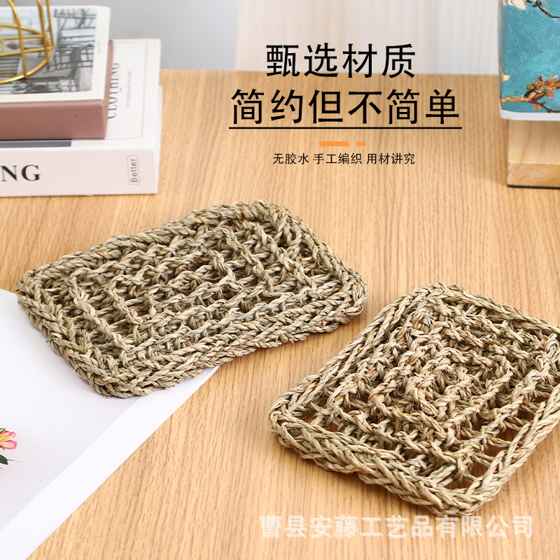 Соломенный коврик для домашних животных, ручной работы, соломенный мат, сетка для жевания попугаев, коврик для котов и собак, гамак для ящериц, сетка для лазания домашних животных