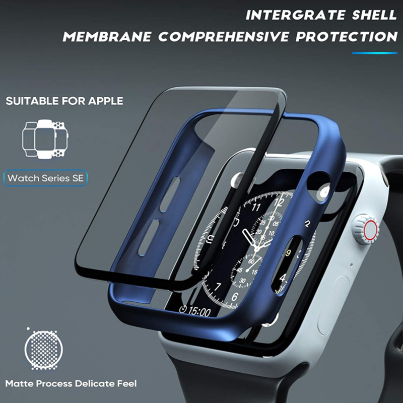 Applicable to Apple Watch Ultra8 protective case hard PC + tempered film full cover drop-resistant frosted Shell New in stock