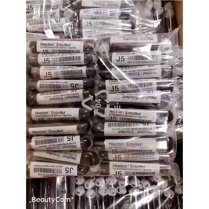 For Samsung S4 mobile phone color headset J5 9500 mobile phone wire control tuning J5 in-ear headset factory