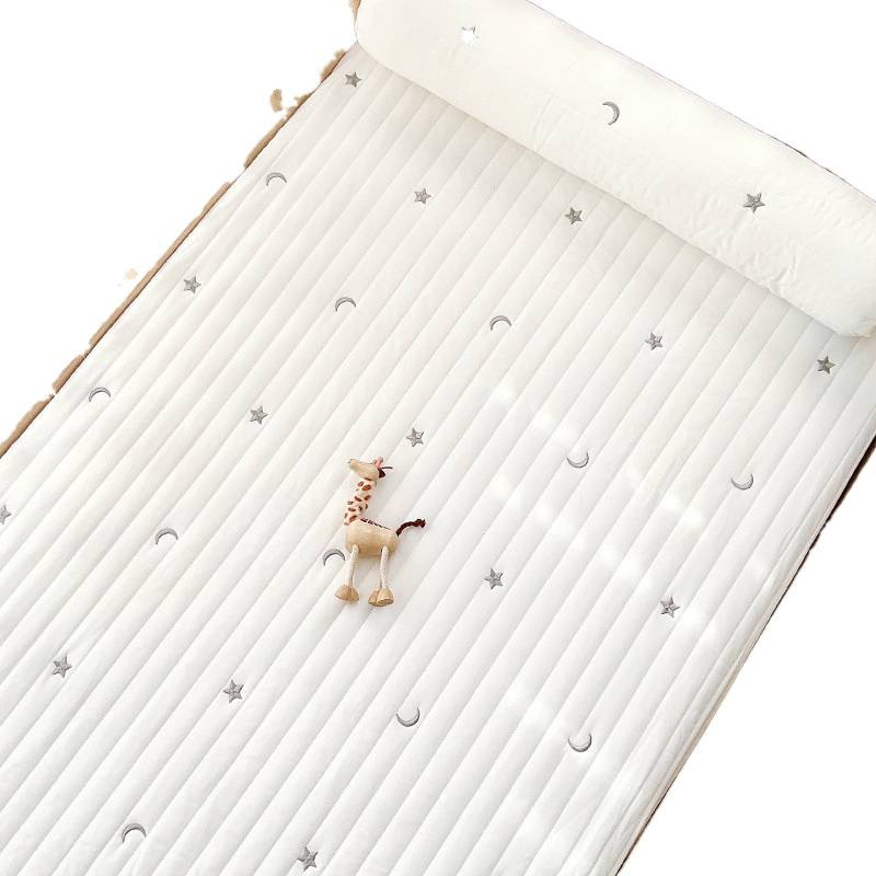 Thickened Baby Fitted Sheet, Quilted Quilted Baby Mattress Cover, Custom-Made Children's Spliced ​​Mattress Cover Sheet