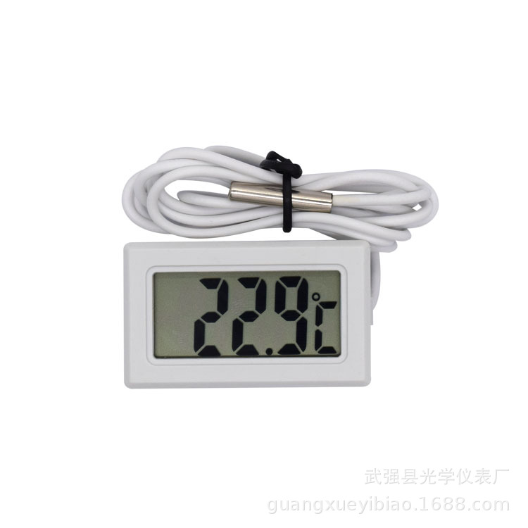 TPM-10 Digital Embedded Electronic Thermometer Fish Tank Refrigerator Water Temperature Meter Waterproof Probe HT-1 Factory Straight Hair