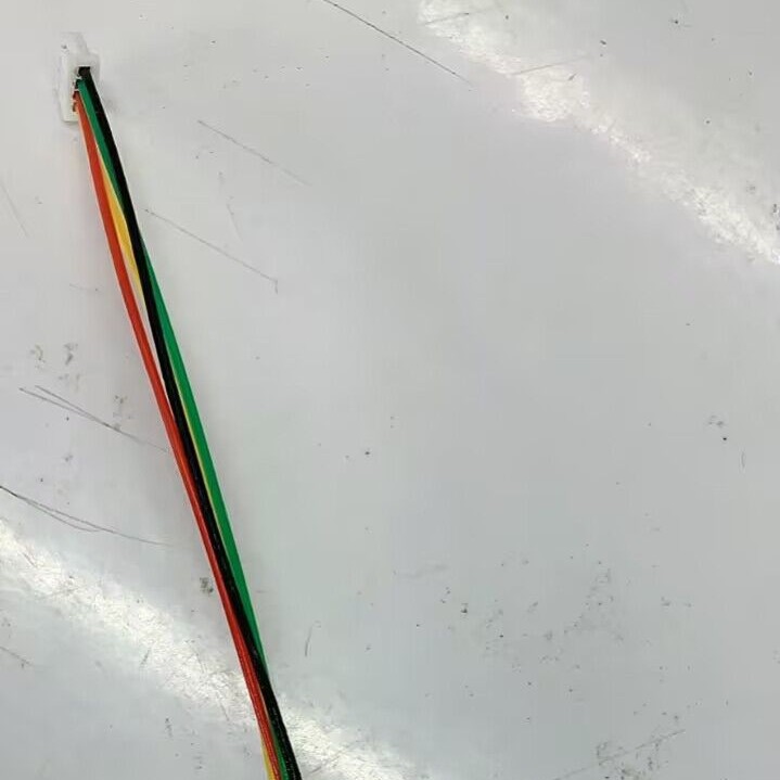 Factory Direct Sales Manufacturing 4-Core Fetal Heart Rate Meter Elastic Connection Line White Gold-Plated Crystal Head Molding Pure Copper Conductor