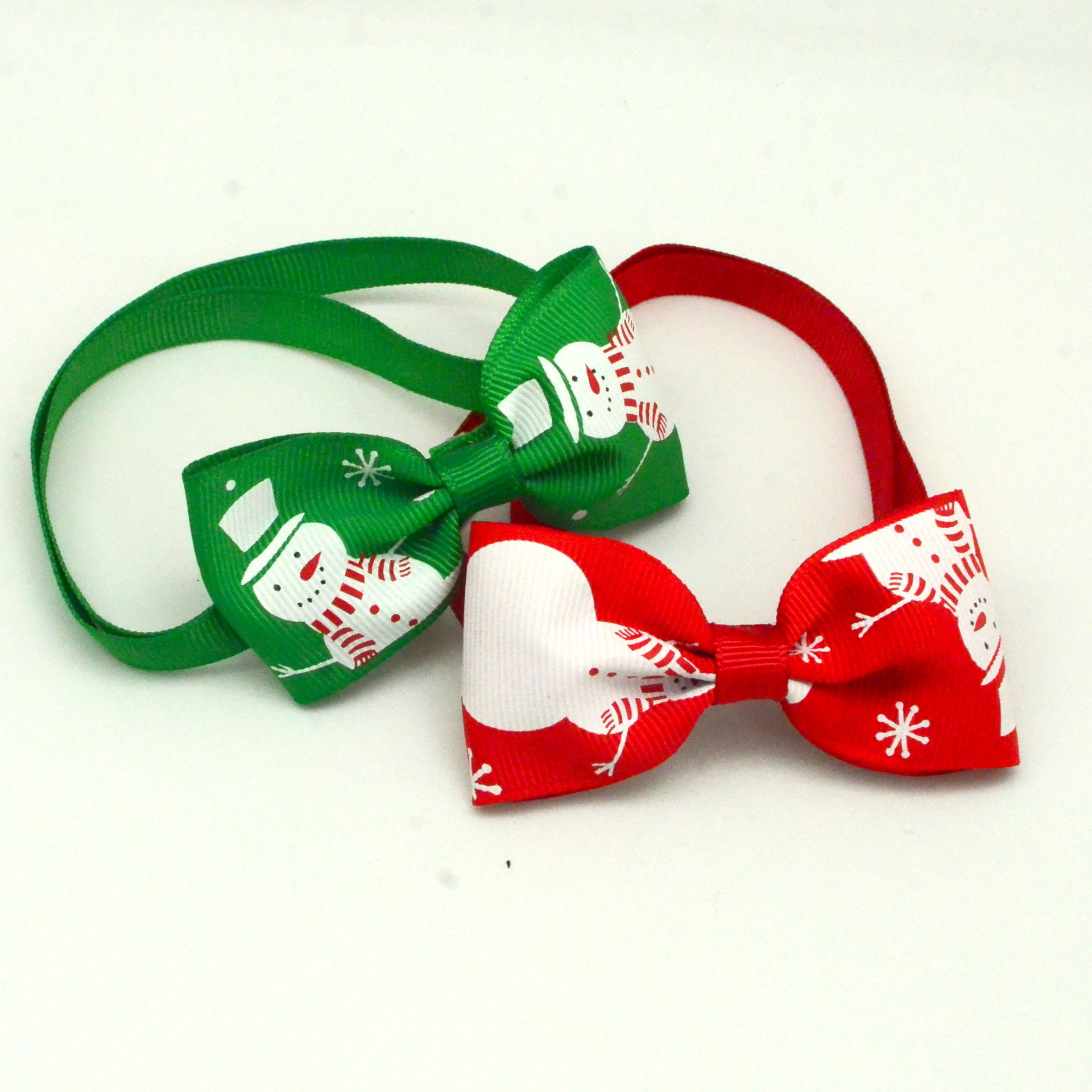 Christmas Pet Bow Tie Head Flower Petals Diamond Tie Headwear Dog Tie Christmas Bow Tie Ready Stock