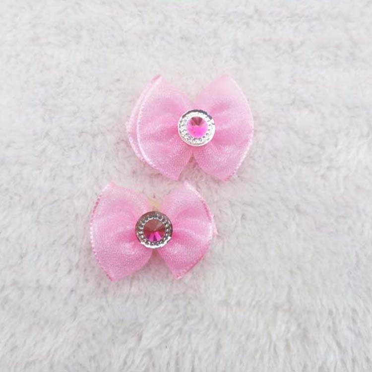 Pet Supplies Pet Jewelry Snow Yarn Ribbon Bow Rubber Band Head Flower Head Flower Jewelry Teddy Yorkshire Pet