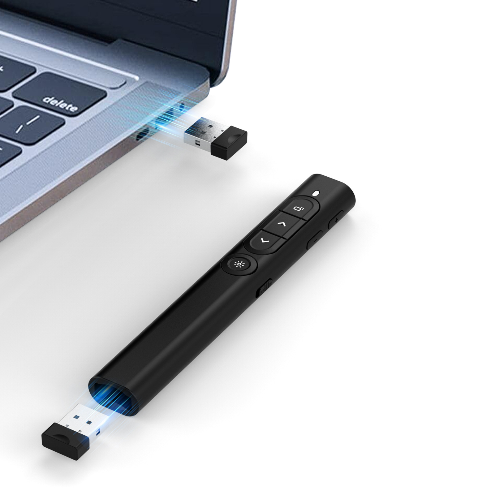 Cross-Border New Multi-Function Wireless Remote Control Office Speech USB Charging Seewo Whiteboard Pointer Page Turning Laser Pen