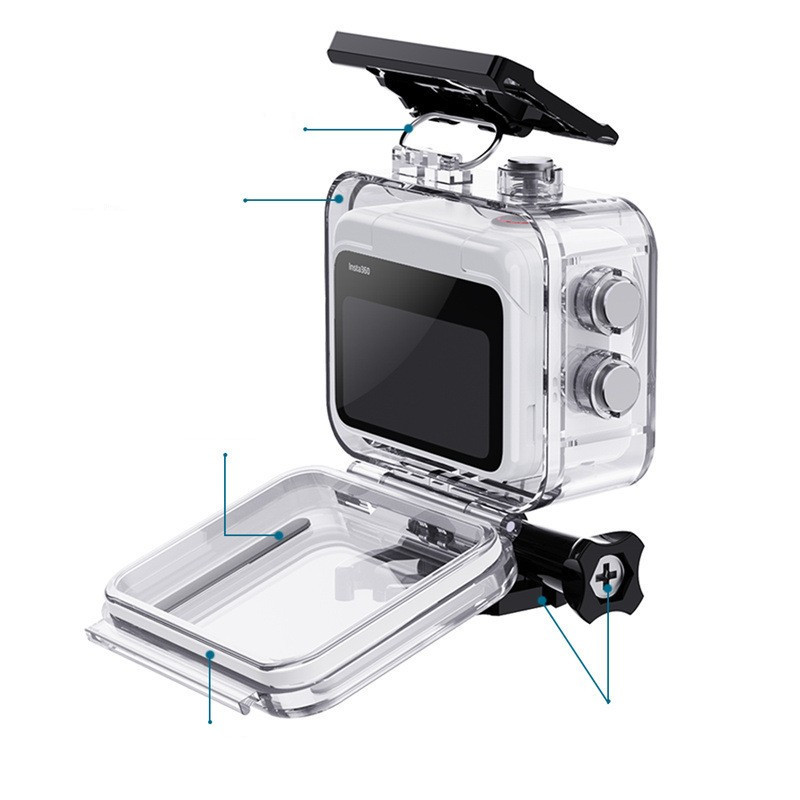 Applicable to Insta360 go3 waterproof shell sealed diving shell protective shell thumb camera waterproof deep 60 m shadow