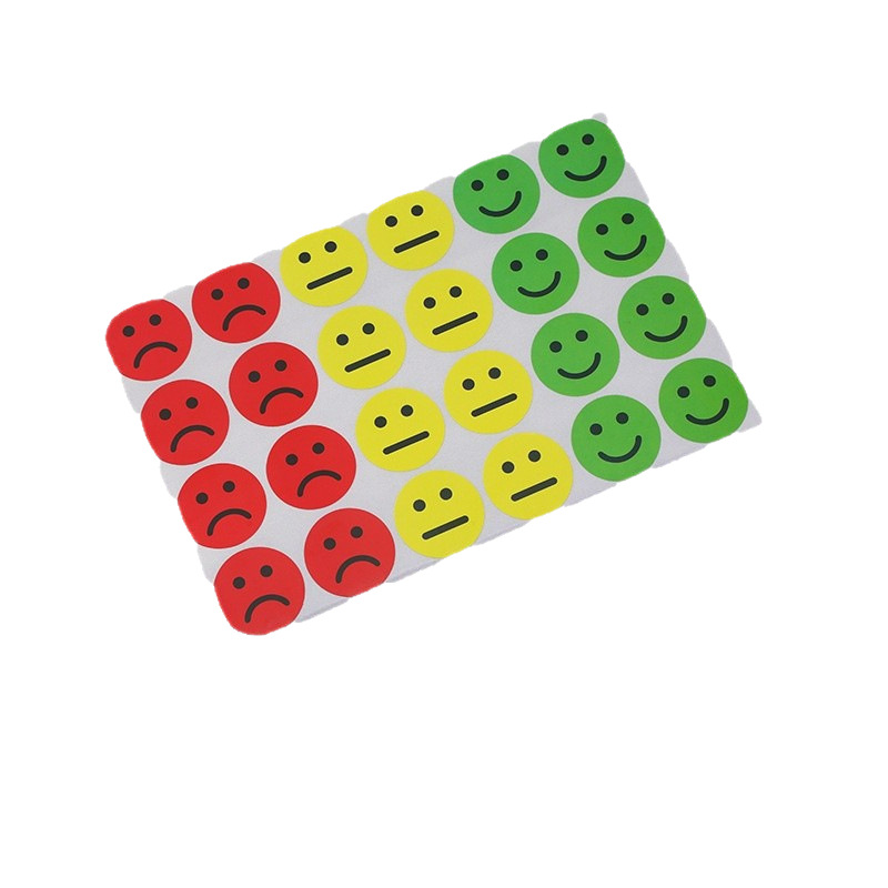 New Emotional Stickers Smiley Happy/Sad Smiley Stickers-Red/Yellow/Green Stickers No