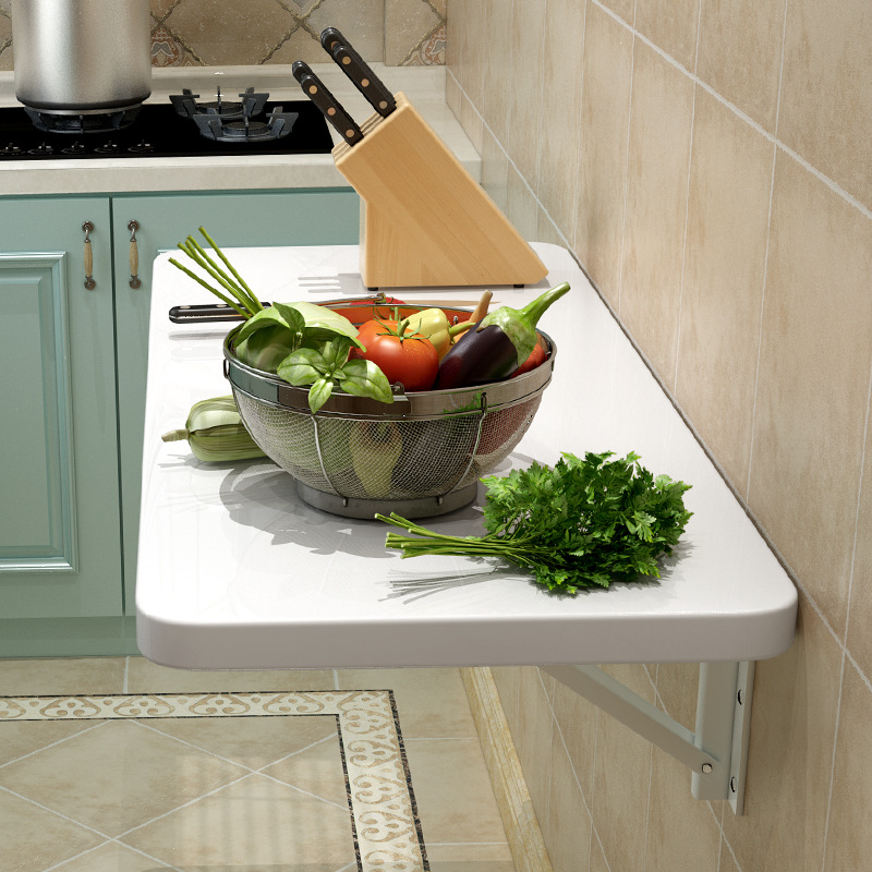 Wall-Mounted Folding Table, Wall-Mounted Dining Table, Home Wall-Mounted Table, Foldable Kitchen Workbench, Invisible Wall Dining Table
