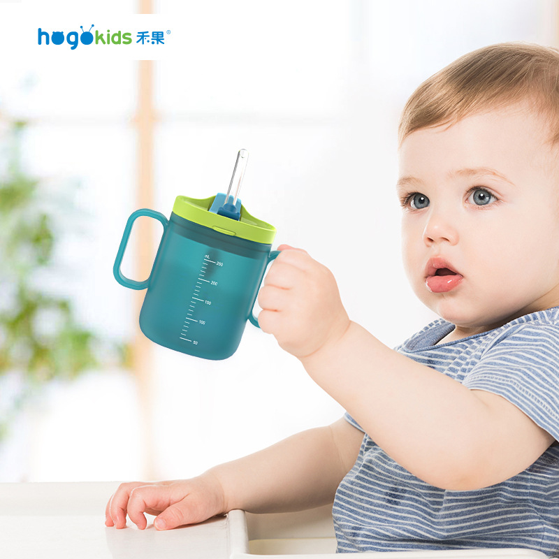 Fruit Children's Drinking Cup Milk Cup Baby's Graduated Drinking Cup Baby's Dual-Use Duckbill Cup