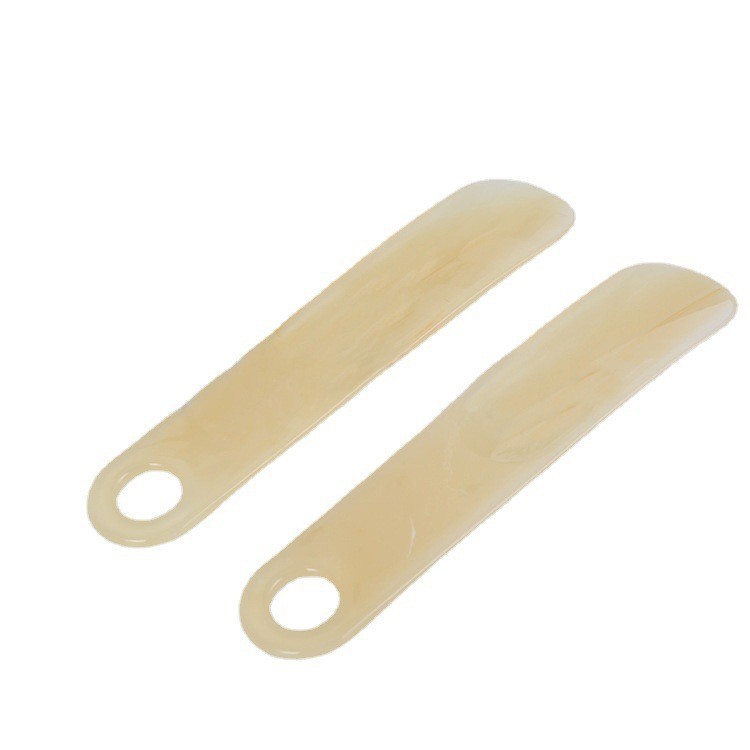Wholesale folding plastic shoehorn portable shoehorn pure practical translucent fluid pattern small shoehorn