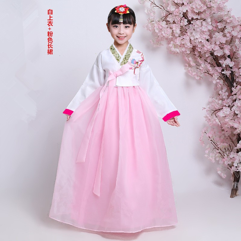 Girl's Korean clothing June 1 new South Korea traditional Korean minority stage children's watch performance dance clothing suit