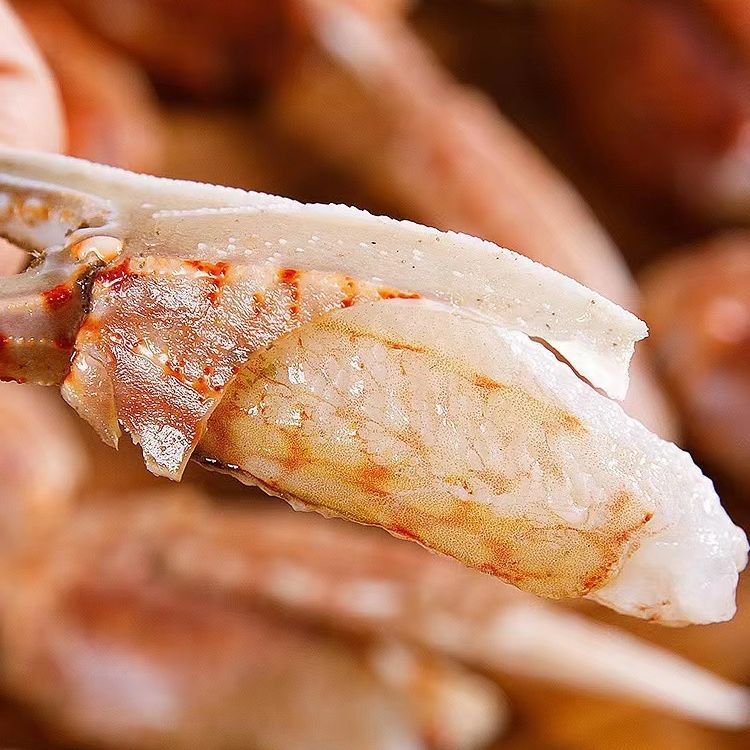 Factory Wholesale Large Crab Legs Meat from Dongshan Island, Hong Kong-Style Hairy Crab Legs Meat, No Need to Peel, Crab Claws [One-Piece Dropshipping Live Broadcast]