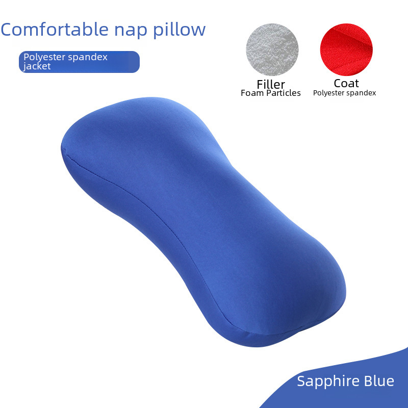 Spot Foam Particle Bone Pillow Office Lunch Break Sleeping Pillow Printed Logo Portable Small Pillow Manufacturer Wholesale