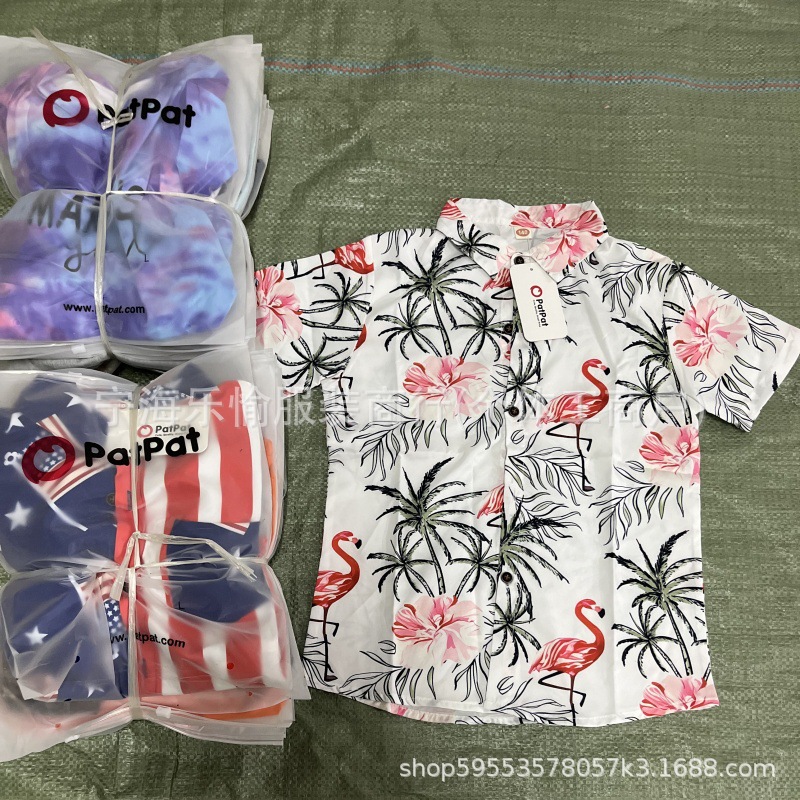 Patpat Export Kidsren's Clothing Miscellaneous Amazon Men's and Women's Two-Piece Set Factory Direct Sales Kids' Clothes