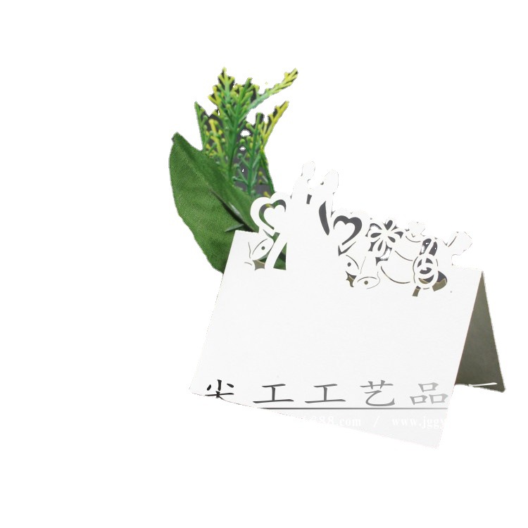European-style hollow seat card sign-in banquet wedding seat card creative simple party festive wedding table card