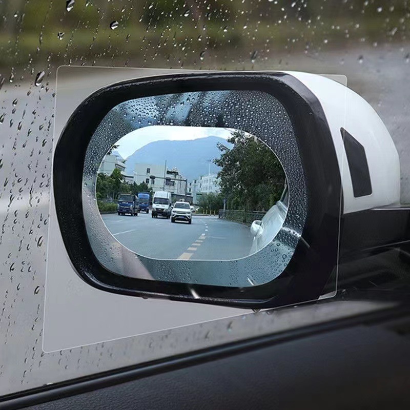 Car rearview mirror rainproof Film side window HD water-repellent film reversing mirror full-screen anti-fog nano waterproof film