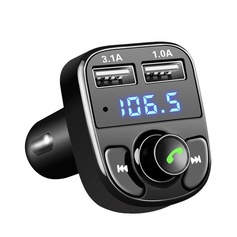 X8 Car Bluetooth Receiver Charger Lossless Sound Quality Fm Transmitter Plug-In Car Mp3 Bluetooth Player