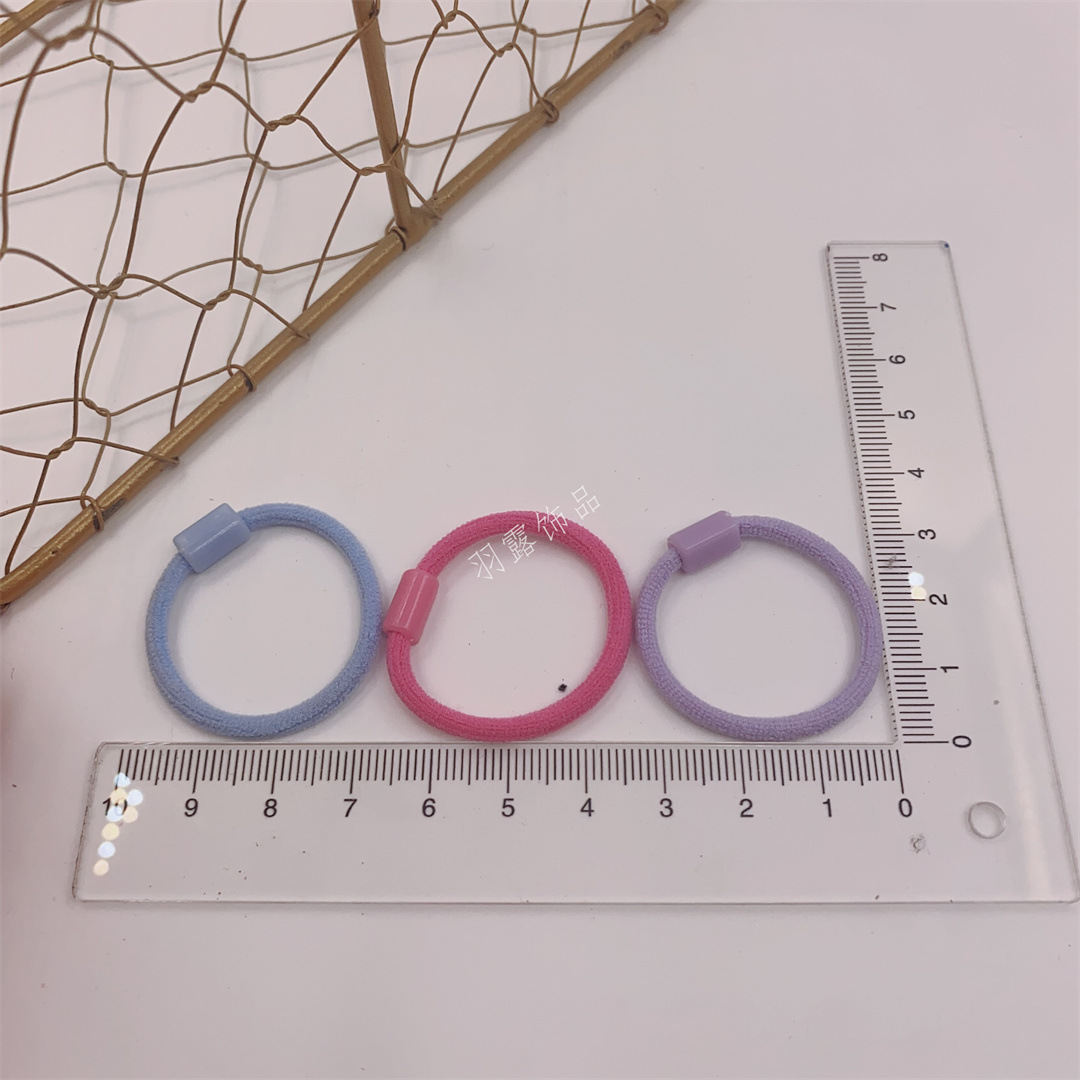 Candy color children's rubber band baby hair ring small size elastic does not hurt the hair rope DIY headwear accessories wholesale supply
